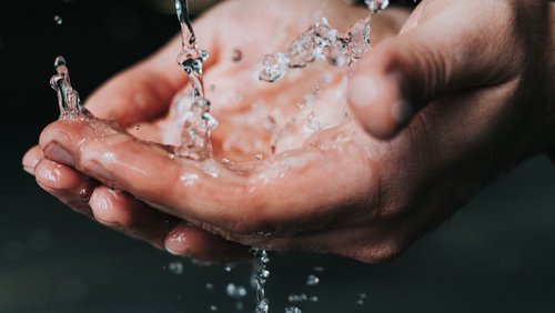 washing hands